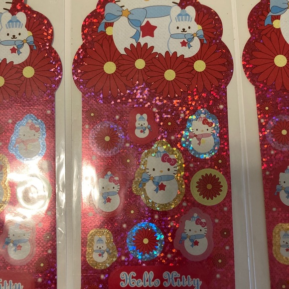 Sold Set of 3 sheets Hello Kitty Stickers Sanrio - Picture 6 of 9